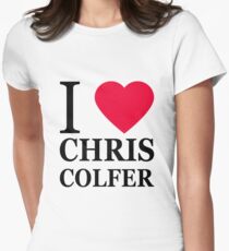 I love Chris Colfer Women's Fitted T-Shirt