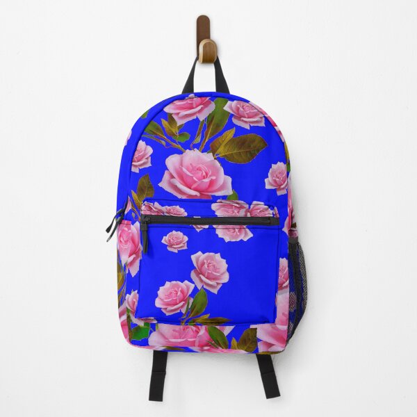 Artikelvorschau, ABSTRAKTES ROSA GARTENROSENMUSTER BLAU ART entworfen und verkauft von sharlesart.