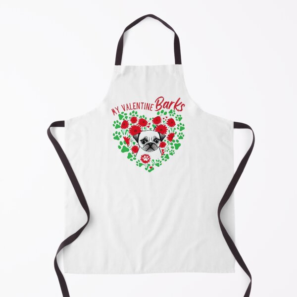 Item preview, My Valentine Barks Valentine's Day Paw and Puppy Dog Design in red for the Young and Patterned Heart and Love Collectors designed and sold by tranquilbeach.