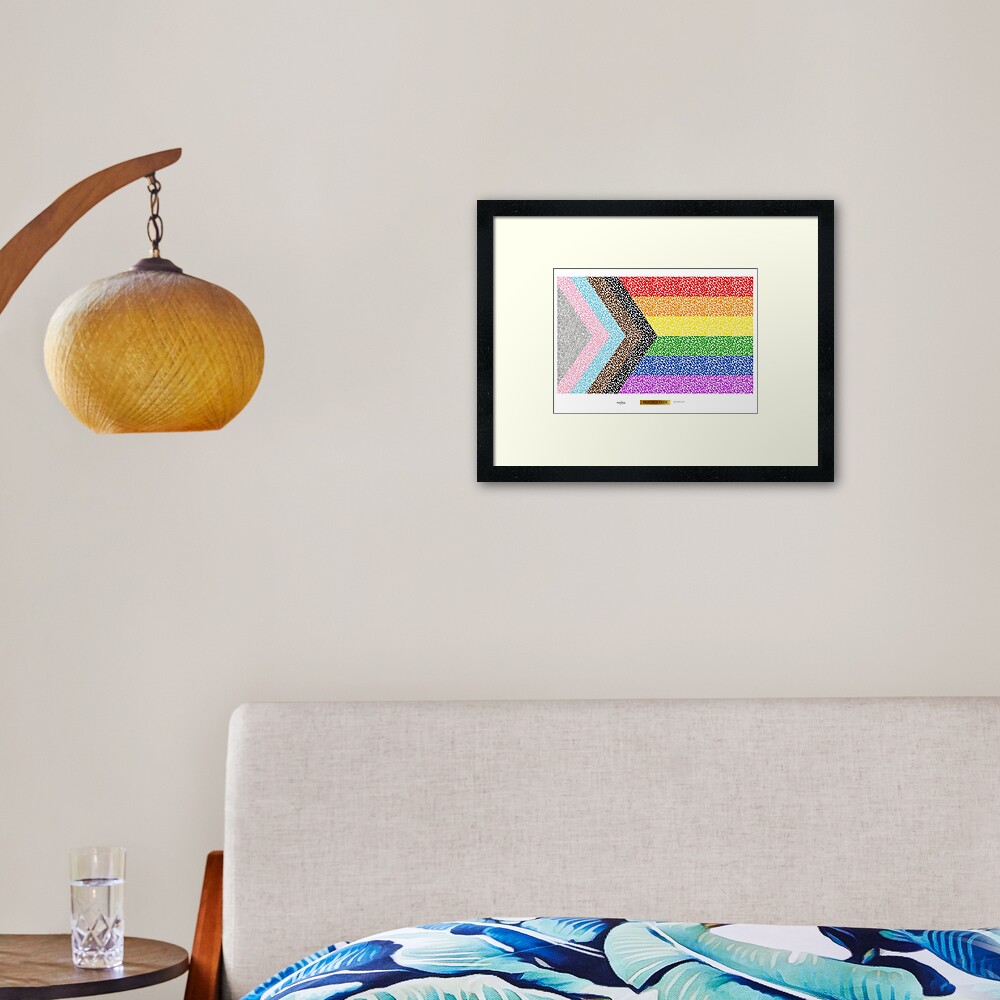 Item preview, Framed Art Print designed and sold by LGBT-Pride-Flag.