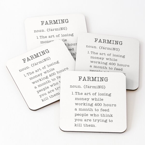 Item preview, Gifts for Farmers - Funny Farming Definition designed and sold by WUOdesigns.
