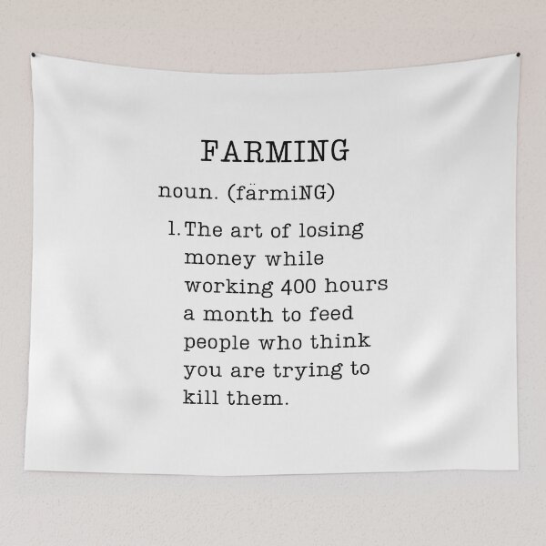 Item preview, Gifts for Farmers - Funny Farming Definition designed and sold by WUOdesigns.