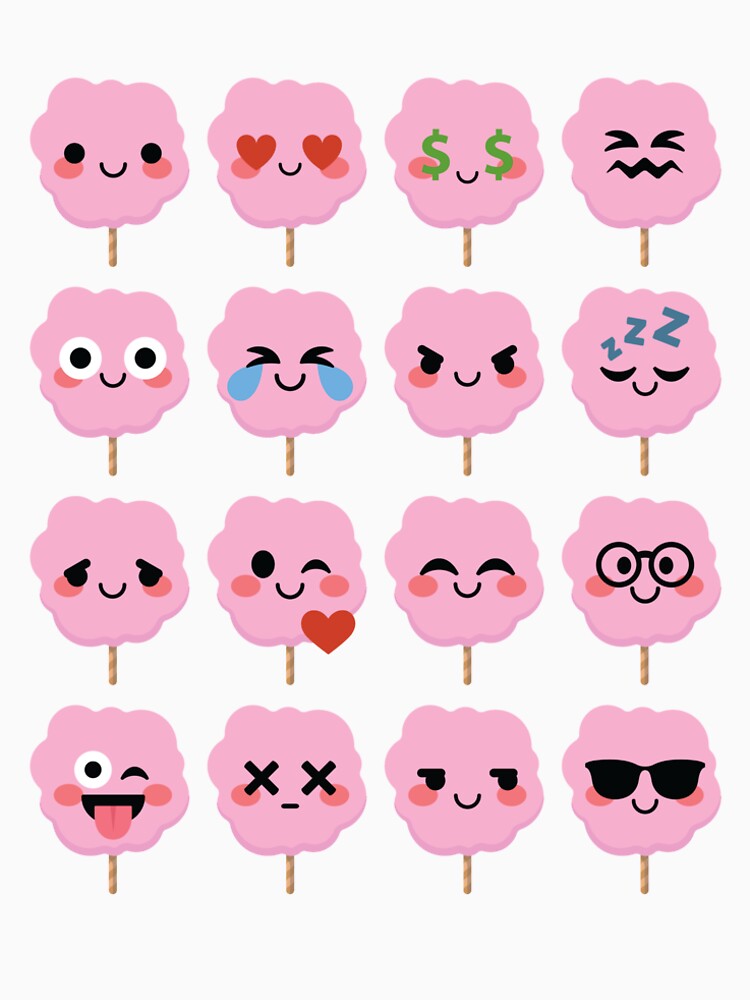 "Cotton Candy Emoji " Tshirt by HippoEmo Redbubble