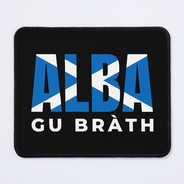 Item preview, Alba gu Bràth - Scotland Forever in Gaidhlig - Scottish Saltire Flag Blue designed and sold by Indy2tees.