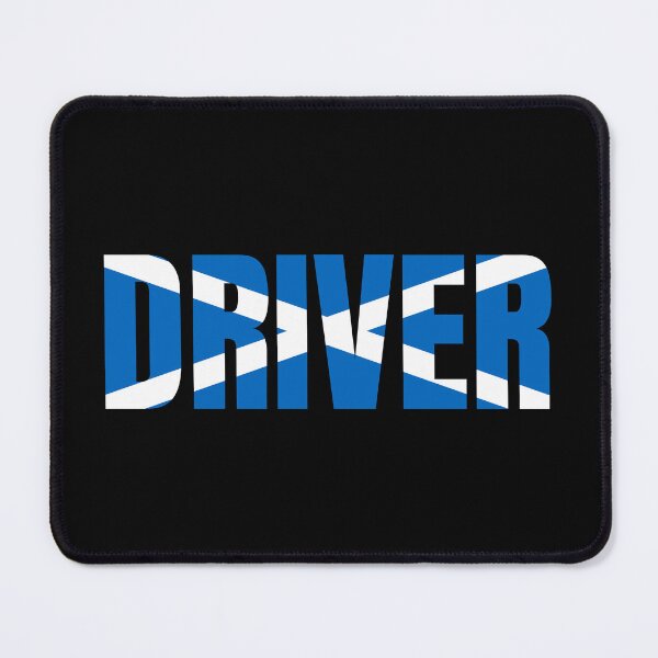 Item preview, Scottish Driver - Saltire Flag Blue designed and sold by Indy2tees.