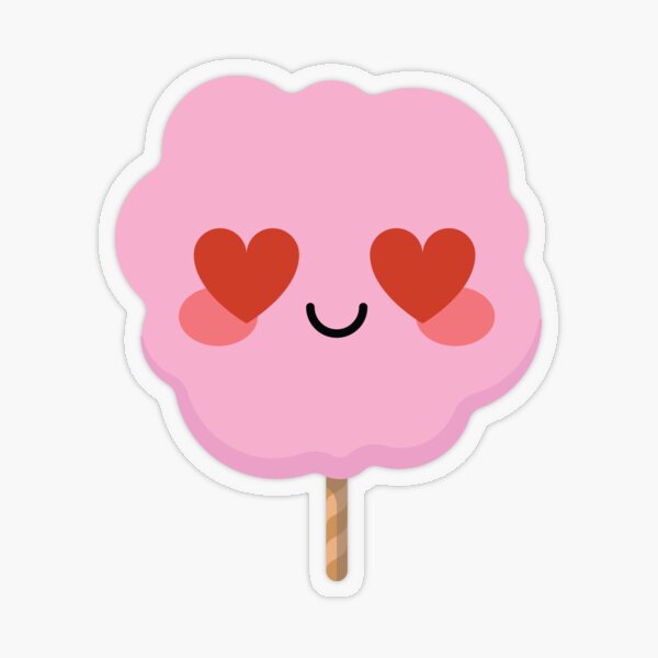 Puffy Heart Stickers - Cotton Candy Mix 