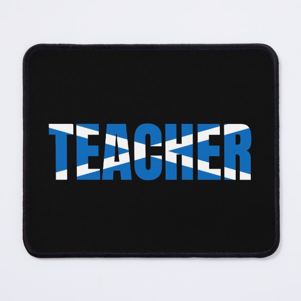 Item preview, Scottish Teacher - Saltire Flag Blue designed and sold by Indy2tees.