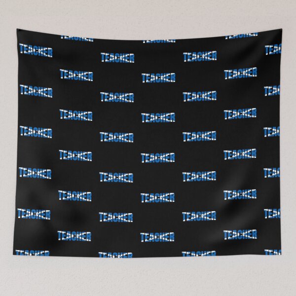 Item preview, Scottish Teacher - Saltire Flag Blue designed and sold by Indy2tees.