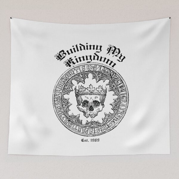 Item preview, 'Building My Empire' King's Skull Design - Retro Illustration Design for T-shirts, mugs, phone cases and other accessories designed and sold by Ridiculam Toga.