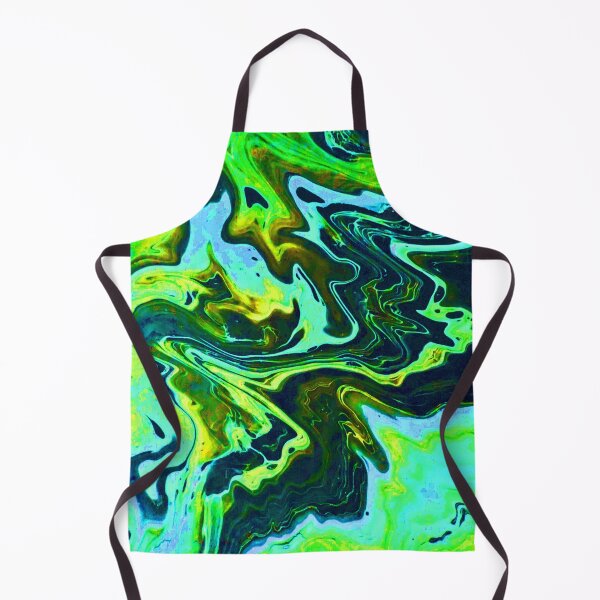 Item preview, Trippy Green Pour Painting designed and sold by ColorZoo.