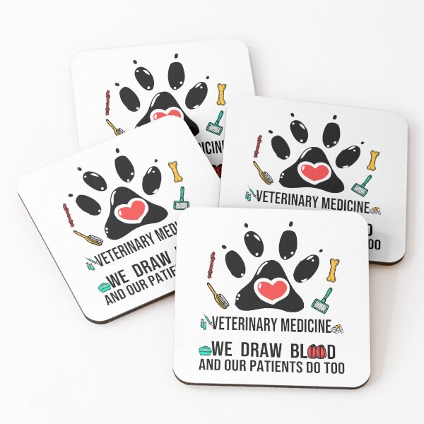 Item preview, Cute Veterinary Medicine Vet Tech Vet Sayings  We Draw Blood Our Patients Do Too  designed and sold by MediTees.