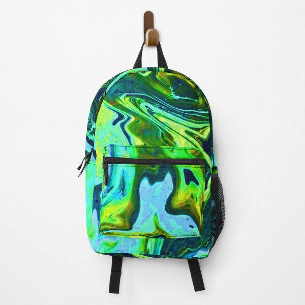 Item preview, Trippy Green Pour Painting designed and sold by ColorZoo.