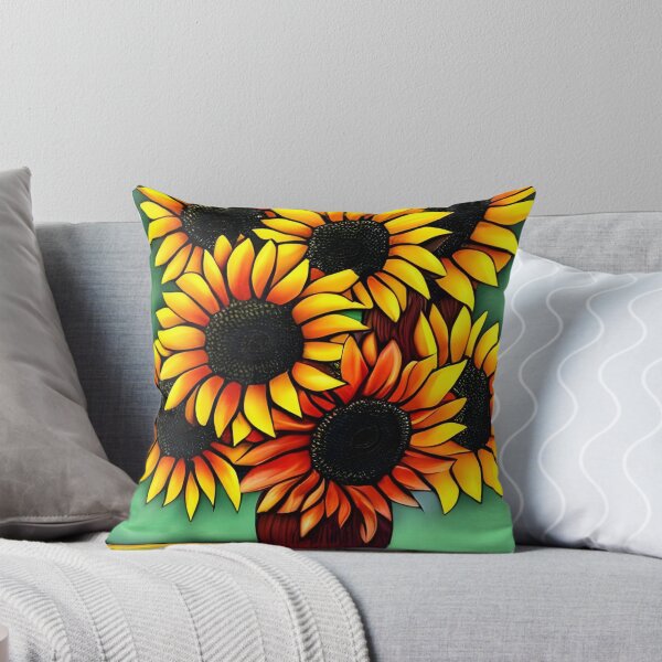 Item preview, Painted sunflower bouquet designed and sold by gramizzia.