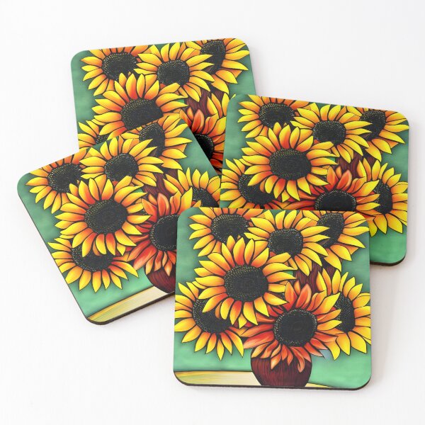 Item preview, Painted sunflower bouquet designed and sold by gramizzia.