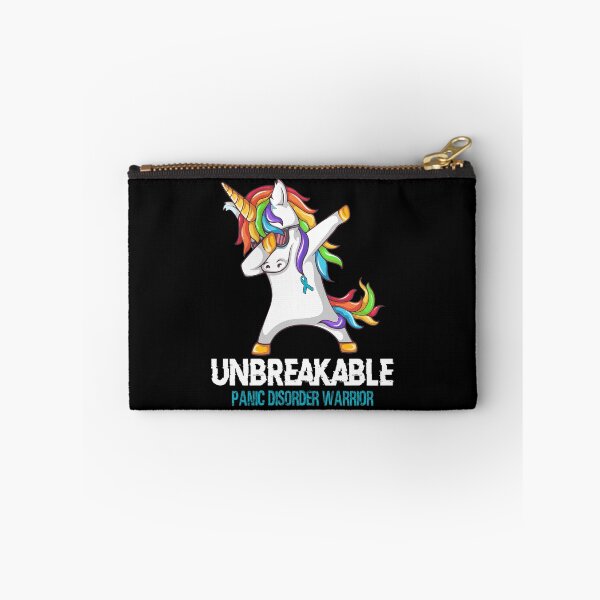 Item preview, Panic Disorder Awareness - Unicorn Panic Disorder Warrior Ribbon UNBREAKABLE designed and sold by Fernandezf.