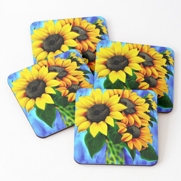 Item preview, Painted sunflower bouquet designed and sold by gramizzia.