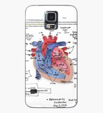 Funda/vinilo para Samsung Galaxy Notas del corazón