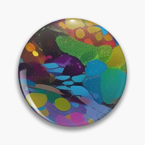 Item preview, Colorful Abstract Psychedelic Geometrical Splatter Paint Pattern Design designed and sold by bandjdesigns.