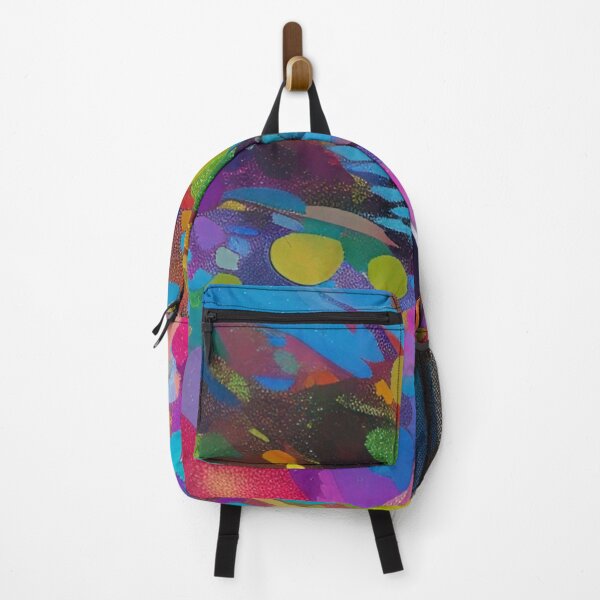 Item preview, Colorful Abstract Psychedelic Geometrical Splatter Paint Pattern Design designed and sold by bandjdesigns.