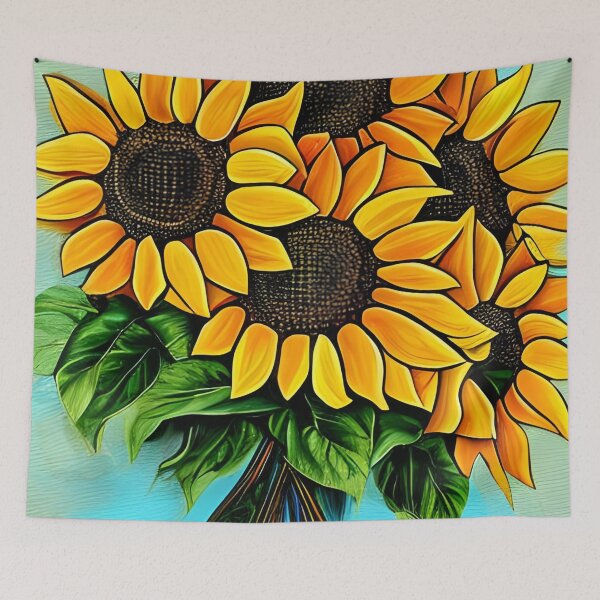 Item preview, Sunflower bouquet artwork designed and sold by gramizzia.