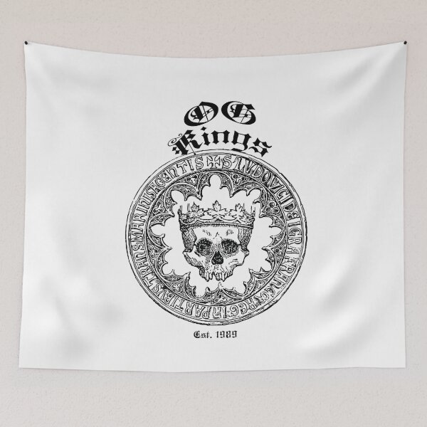 Item preview, 'OG Kings' King's Skull Design - Retro Illustration Design for T-shirts, mugs, phone cases and other accessories designed and sold by Ridiculam Toga.