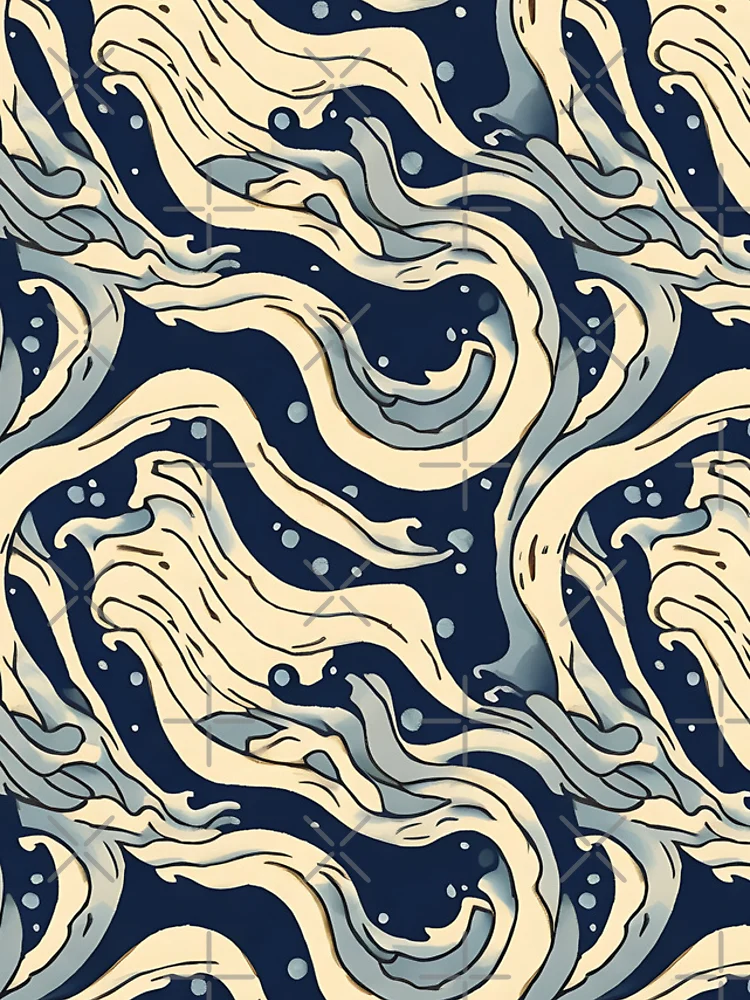 Thumbnail 4 of 4, iPhone Case, "Oceanic Abstract" Pattern Design designed and sold by Litheon.