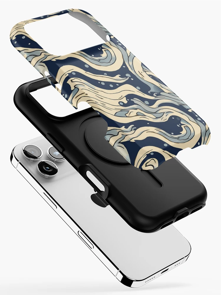 Thumbnail 2 of 4, iPhone Case, "Oceanic Abstract" Pattern Design designed and sold by Litheon.