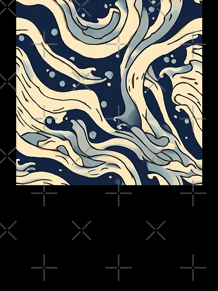 Thumbnail 7 of 7, Oversized T-Shirt, "Oceanic Abstract" Pattern Design designed and sold by Litheon.