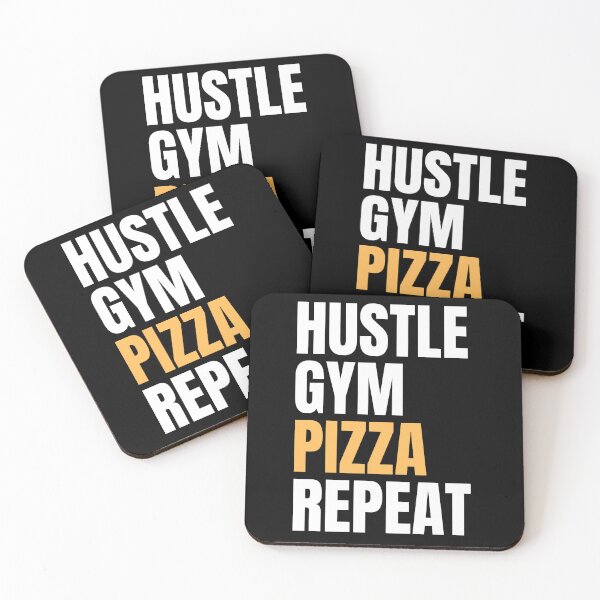 Item preview, Hustle Gym Pizza Repeat designed and sold by Tanya Mihe.