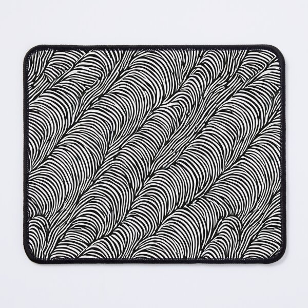 Item preview, Abstract Black and White Wave Pattern Design  designed and sold by Litheon.