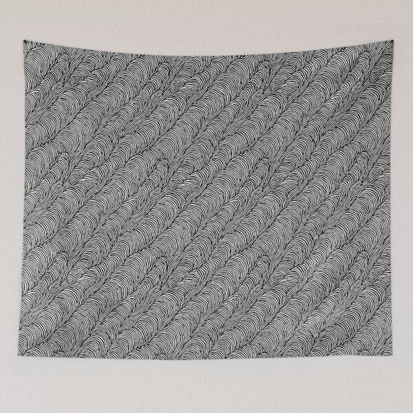 Item preview, Abstract Black and White Wave Pattern Design  designed and sold by Litheon.