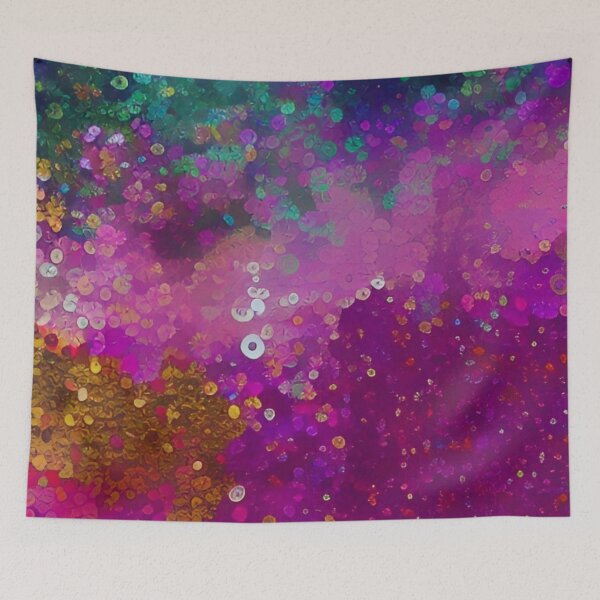 Item preview, Colorful Abstract Psychedelic Geometrical Splatter Paint Pattern Design designed and sold by bandjdesigns.