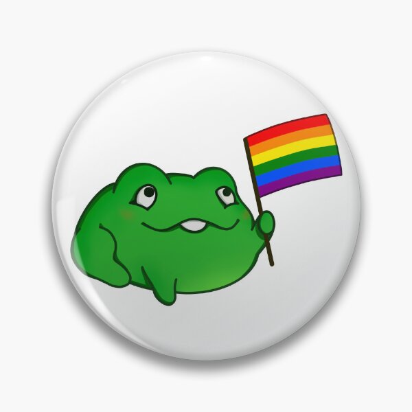 Item preview, Frog cute LGBT gay flag rainbow designed and sold by ChonanDesigns.