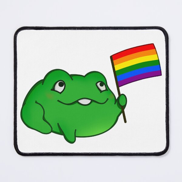 Item preview, Frog cute LGBT gay flag rainbow designed and sold by ChonanDesigns.
