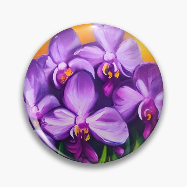 Artikelvorschau, Blumenkunst, abstrakte lila Orchideenblumen-Blumenkunst, Berg-Sonnenuntergang-Glühen-Kunst entworfen und verkauft von viewgraphics.
