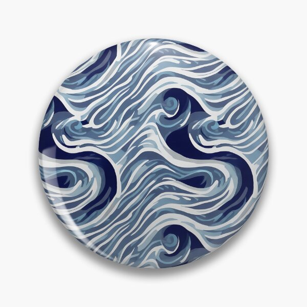 Item preview, Abstract Blue Wave Pattern Design  designed and sold by Litheon.