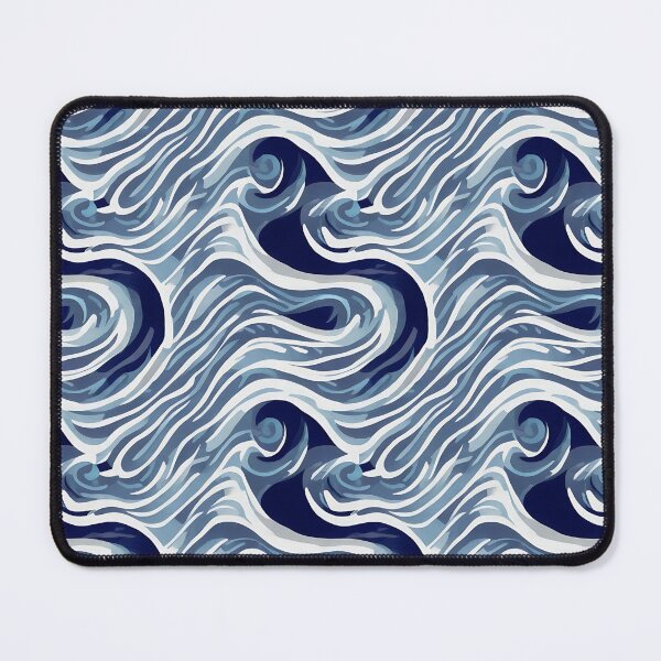 Item preview, Abstract Blue Wave Pattern Design  designed and sold by Litheon.