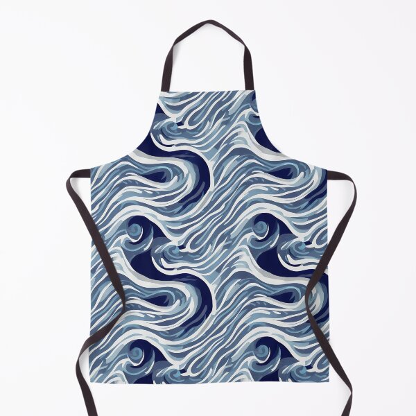 Item preview, Abstract Blue Wave Pattern Design  designed and sold by Litheon.