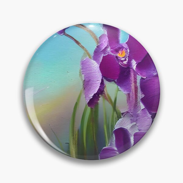 Artikelvorschau, Blumenkunst, abstrakte lila Orchideenblumen-Blumenkunst, Berg-Sonnenuntergang-Glühen-Kunst entworfen und verkauft von viewgraphics.