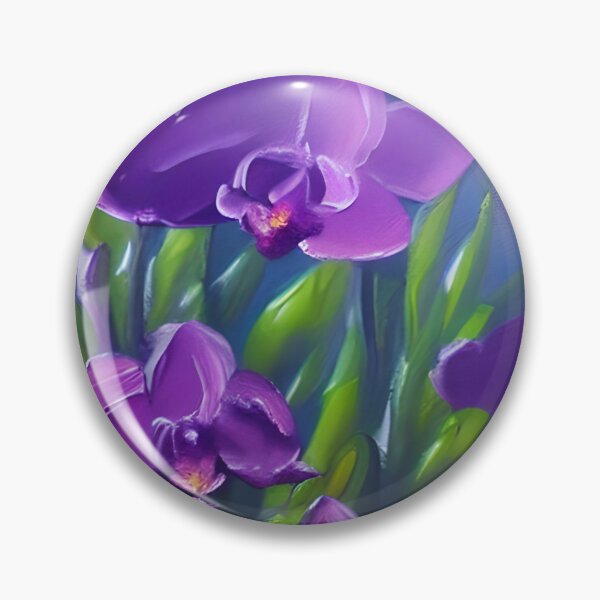 Artikelvorschau, Blumenkunst, abstrakte lila Orchideenblumen-Blumenkunst, Berg-Sonnenuntergang-Glühen-Kunst entworfen und verkauft von viewgraphics.