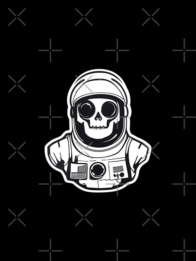 Thumbnail 4 of 4, iPhone Case, Cosmic Skeleton: Exploring the Final Frontier Sticker Design designed and sold by Litheon.
