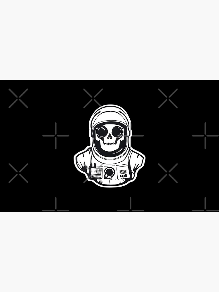 Thumbnail 4 of 4, Coffee Mug, Cosmic Skeleton: Exploring the Final Frontier Sticker Design designed and sold by Litheon.