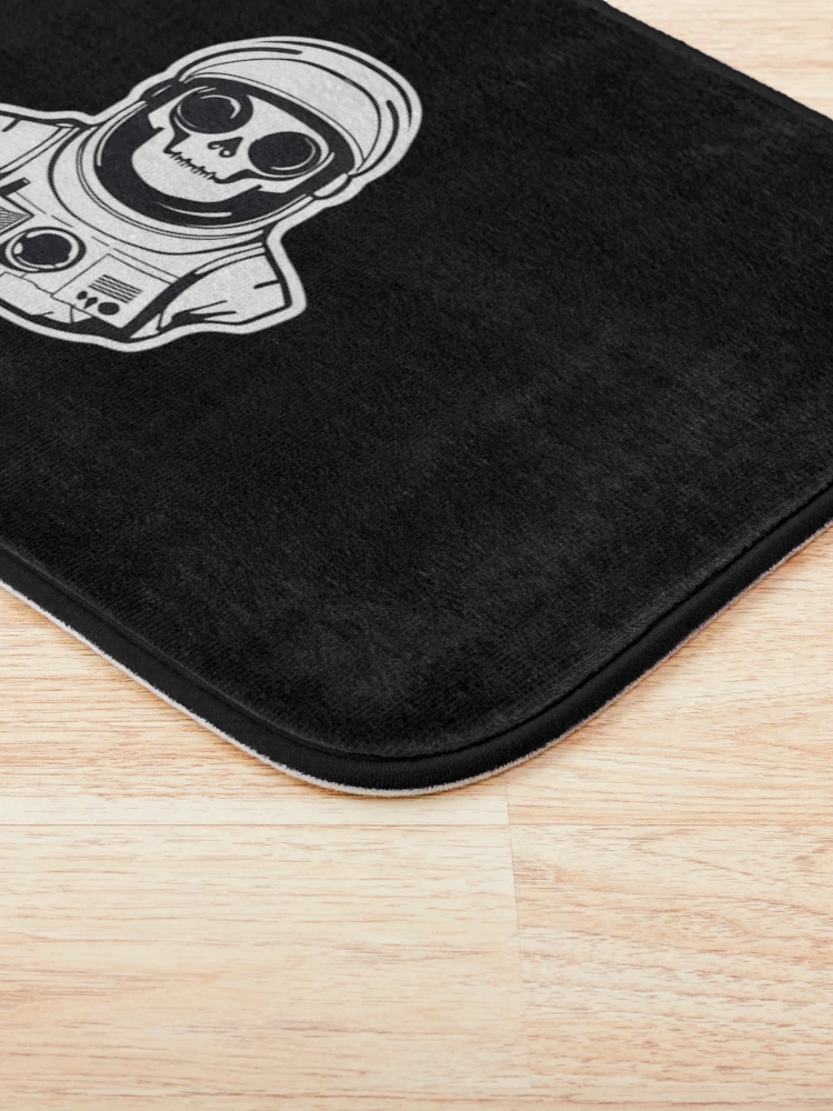 Thumbnail 3 of 6, Bath Mat, Cosmic Skeleton: Exploring the Final Frontier Sticker Design designed and sold by Litheon.