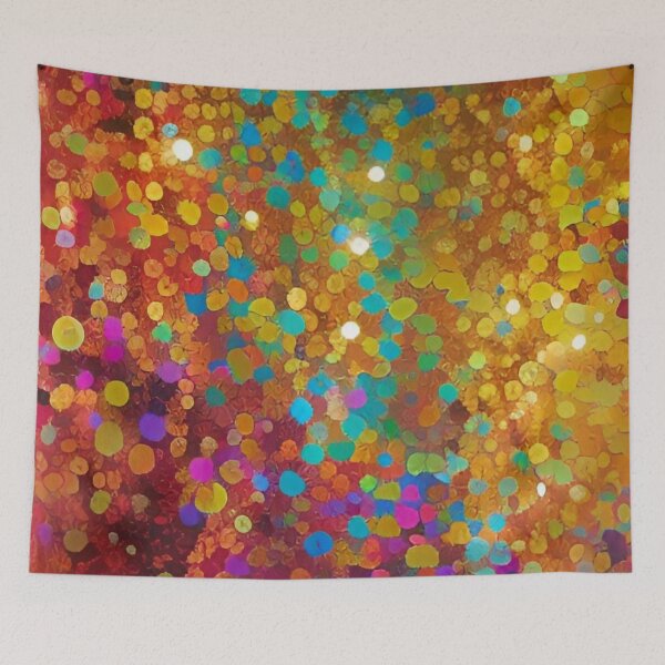 Item preview, Colorful Abstract Psychedelic Geometrical Splatter Paint Pattern Design designed and sold by bandjdesigns.