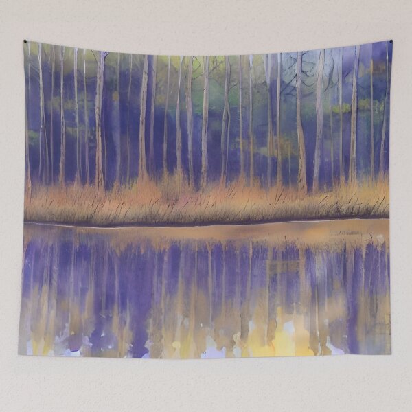 Item preview, Forest Reflection Original Watercolor Art designed and sold by viewgraphics.