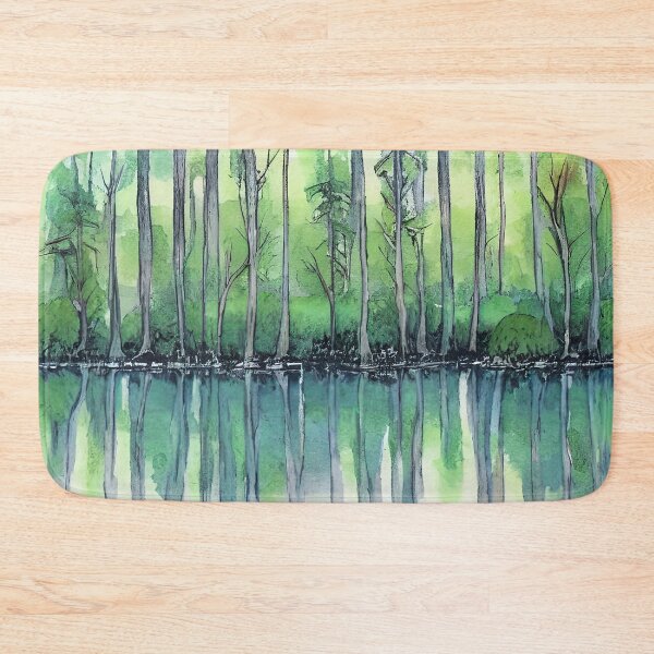 Item preview, Forest Reflection Original Watercolor Art designed and sold by viewgraphics.