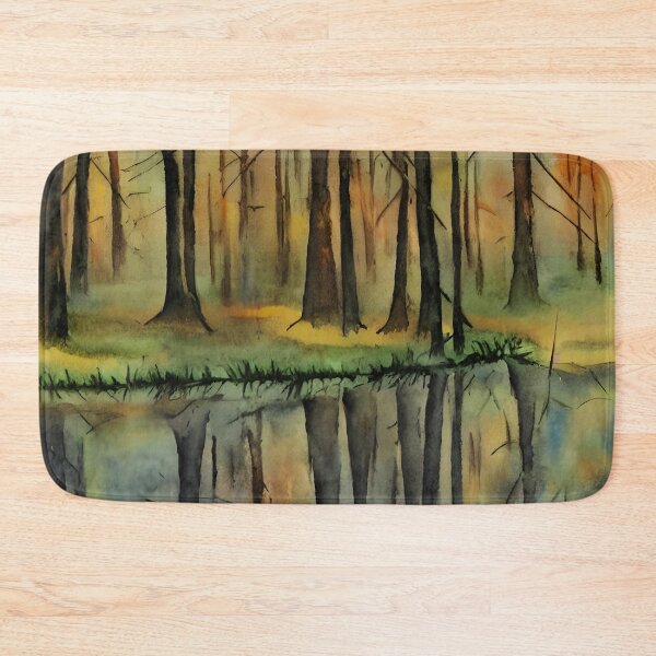 Item preview, Forest Reflection Original Watercolor Art designed and sold by viewgraphics.