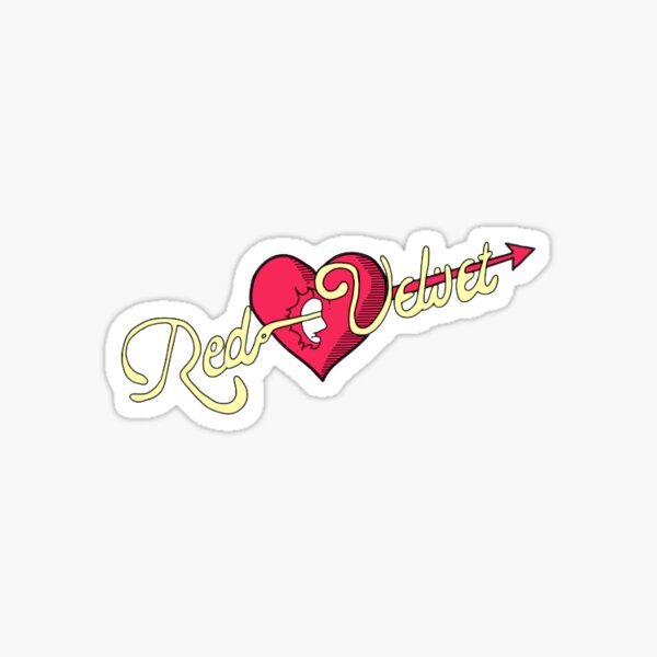 Red Velvet Russian Roulette Logo Sticker Sticker for Sale by crscntbttrfly