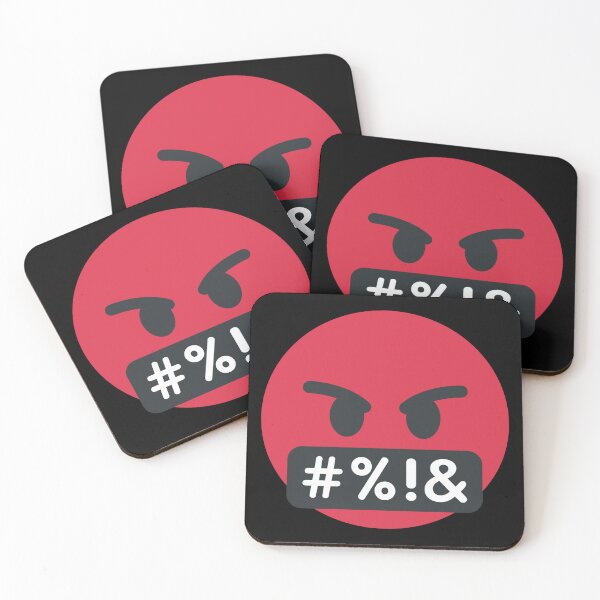 Item preview, Red, Mad Emoji Face Icon Swearing designed and sold by PrintPortal.