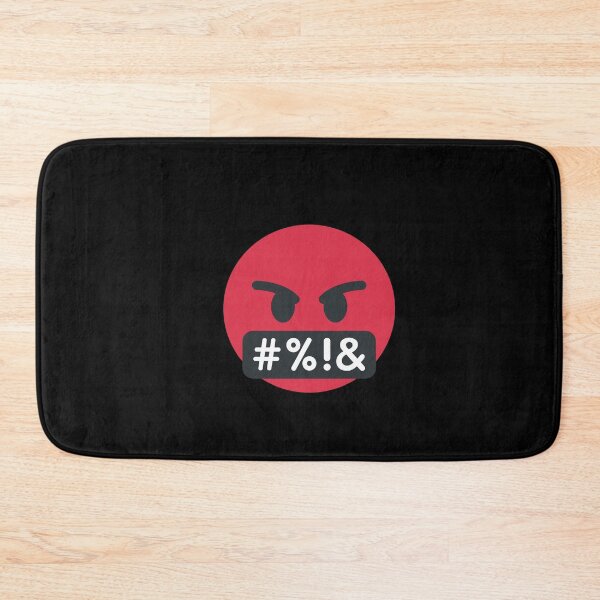 Item preview, Red, Mad Emoji Face Icon Swearing designed and sold by PrintPortal.